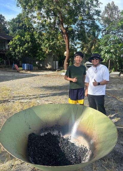 South Lampung, Indonesia (5 Oct 2025)Biochar production is completed.